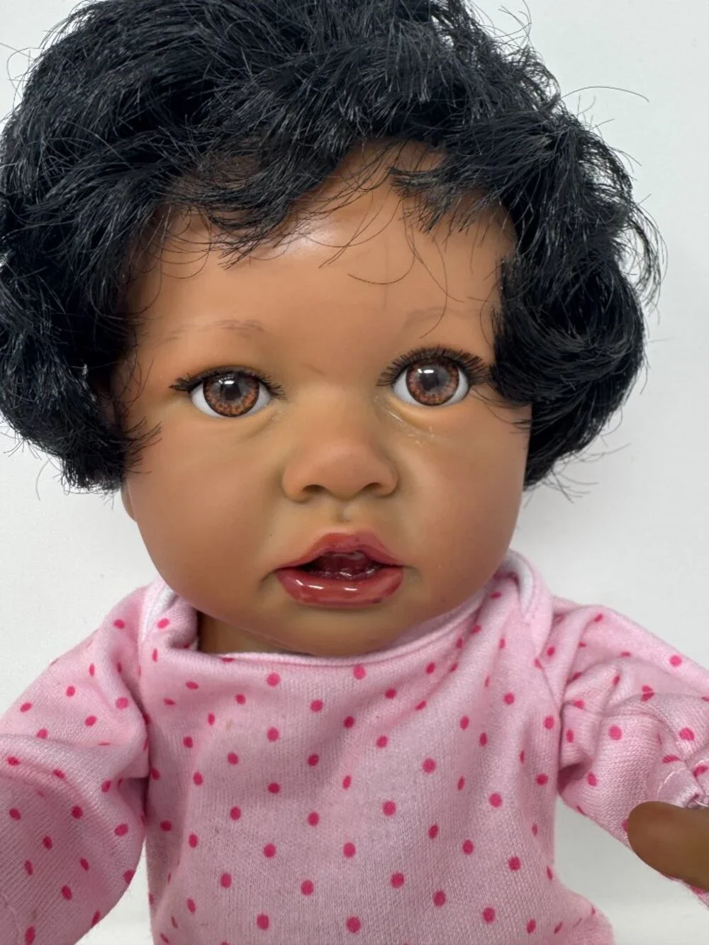 Realistic African American Baby Doll 12